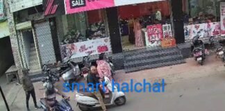 भीलवाड़ा में बेखौफ बदमाश : बाइक सवार दो लुटेरों ने महिला के गले से झपटी ढाई तोले की सोने की चेन, मचा हड़कंप, वारदात सीसीटीवी में कैद