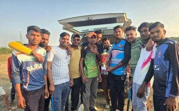 घाटाखेड़ी क्रिकेट टूर्नामेंट में हरनावदाशाहजी की शानदार जीत, छबड़ा को हराकर बना विजेता