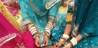 महिलाओं ने की इसर गणगौर की पुजा