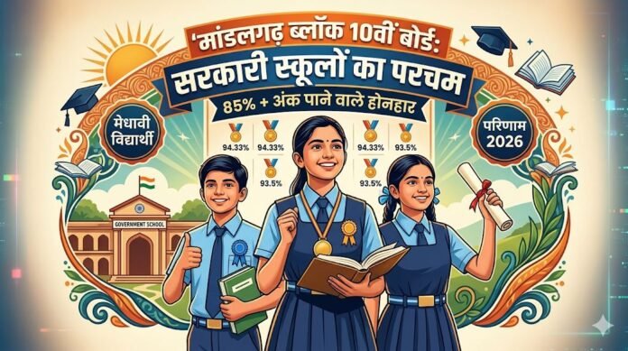 मांडलगढ़ 10वीं बोर्ड रिजल्ट: सरकारी स्कूलों के होनहारों का जलवा, नव्या और आदित्य ने किया टॉप | Smart Halchal