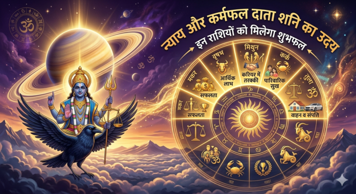 उदय हो रहा है, न्याय और कर्मफल का ग्रह शनि किन किन राशियो को मिलेगा शुभफल ?
