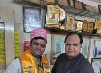 जयपुर में राष्ट्रीय गौरव अवार्ड से सम्मानित हुए दिल्ली के राहुल गोयल