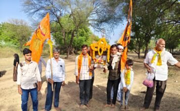 ढ़ेलाणा में धूमधाम से निकाली चारभुजा नाथ की शोभायात्रा