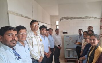 मॉडल स्कूल करौली के स्टाफ ने दिये विद्यालय को तीन वाटर कूलर